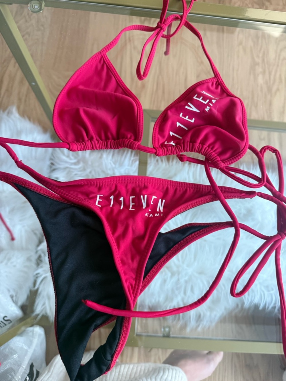 E11EVEN Miami Hot Pink String Bikini